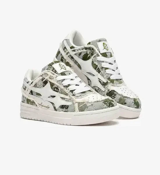 Y Side AIRLINE Camo Green Sneakers (10)