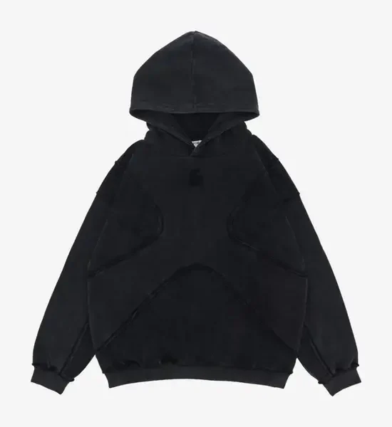Y Side BLOCKY Distressed Hoodie (1)