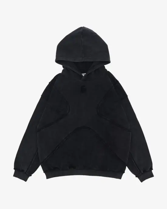 Y Side BLOCKY Distressed Hoodie (1)