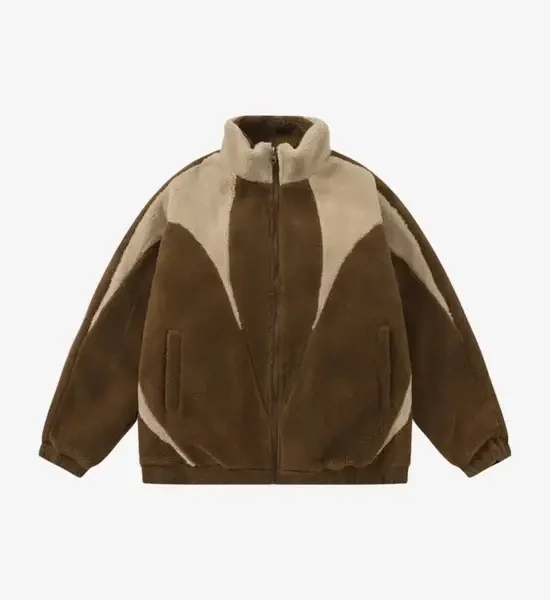 Y Side CLEAVER Fleece Jacket Marron (1)