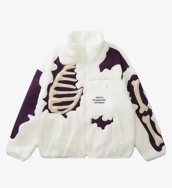 Y Side FALLING Fleece Blanc (1)