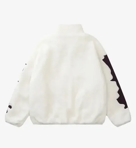 Y Side FALLING Fleece Blanc (5)