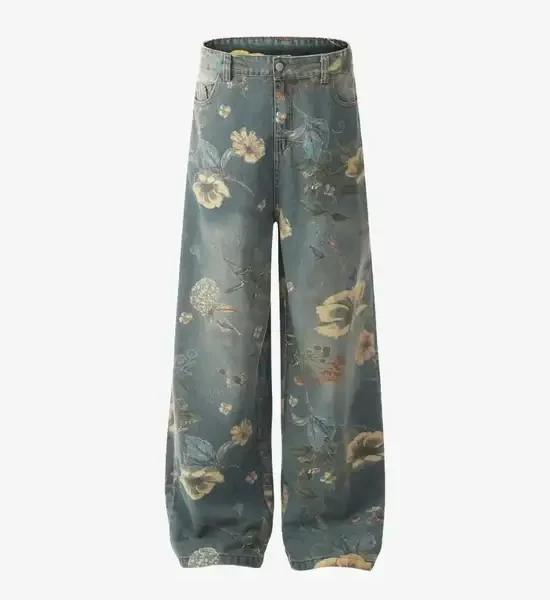 Y Side FLORAL Graphic Pants (1)