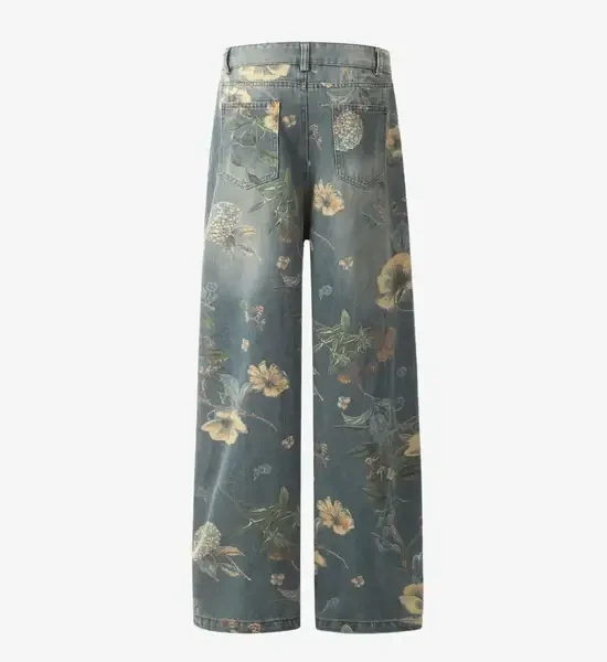 Y Side FLORAL Graphic Pants (7)