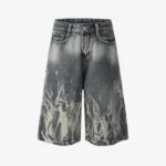 Y Side LOWFILE Washed Jorts (1)