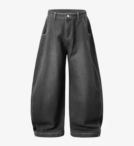 Y Side NOVA Denim Pants Gris (2)