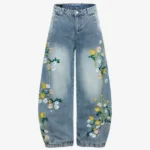 Y Side PETAL Embroidered Pants (1)