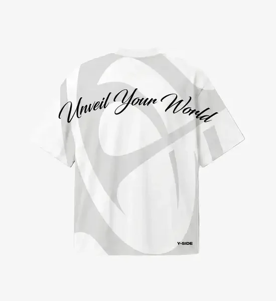 Y Side REQUIEM Embroidered T Shirt Blanc (2)