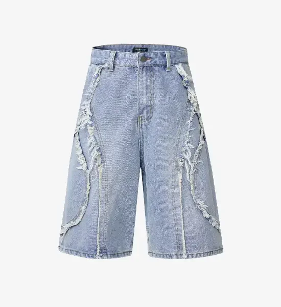 Y Side SLAY Distressed Jorts (1)