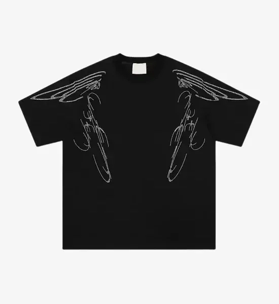 Y Side UNITY Studded T Shirt Noir (1)